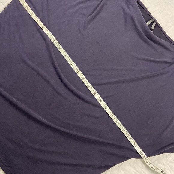 Anthropologie Purple Cold Shoulder Blouse size Small - Picture 7 of 8